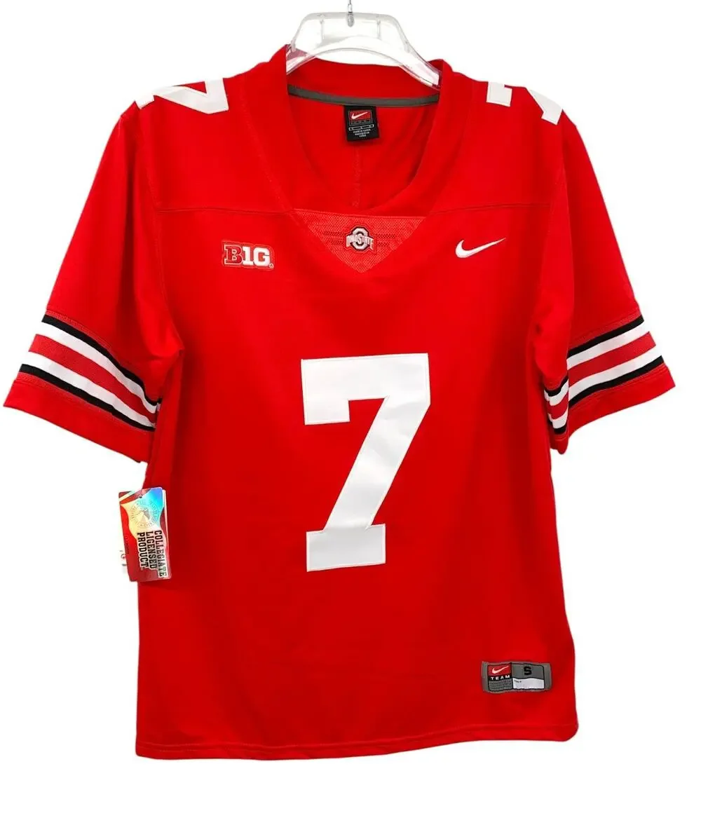 Nike Ohio State Buckeyes Stroud #7 Red Football Jersey Size Small